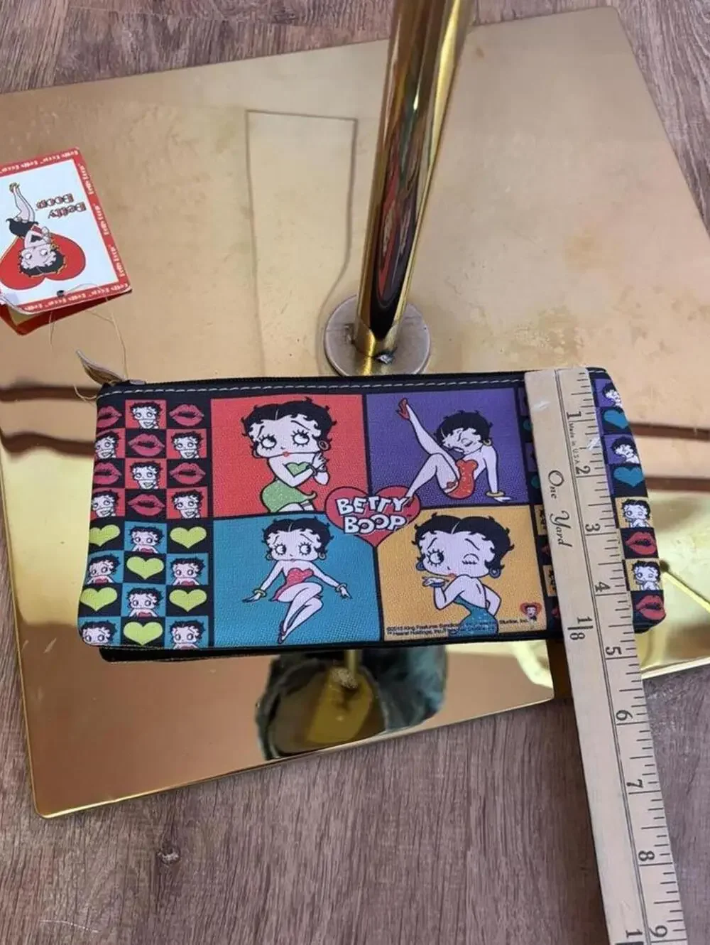 betty boop wallet coin purse pouch 2015  deadstock nwt polka dot